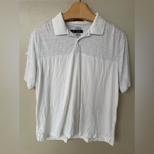 Haggar Golf Polo cool 18 Degree Tec White Mens XL